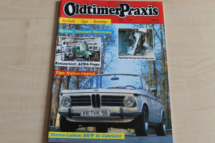 Deckblatt Oldtimer Praxis (03/1993)